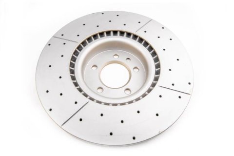 Disc Brakes Australia USA LLC Brake Rotors DBA3090X Street Gold Cross-drilled/slotted PP [ Land Rover/Range Rover LG Series L405 13-> & Range Rover Sport LW Series L494 13-> F ] thumbnail 3