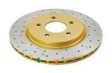 DBA HD Series 4000XS Brake Rotors DBA42114XS Disc Rotor, Cross-Drilled, Slotted, 4000 XS Series, Uni-Directional, Ford, Mustang, Rear, Each thumbnail 4