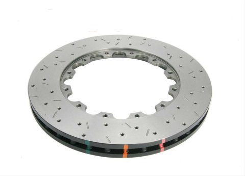 DBA HD Series 5000XS Brake Rotors DBA52355.1XS Rotor, 5000XS, Iron, Natural/Black, Drilled/Slotted Surface, Lotus, Each thumbnail 2