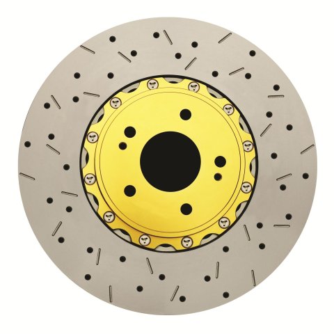 DBA HD Series 5000XS Brake Rotors DBA52355.1XS Rotor, 5000XS, Iron, Natural/Black, Drilled/Slotted Surface, Lotus, Each thumbnail 4