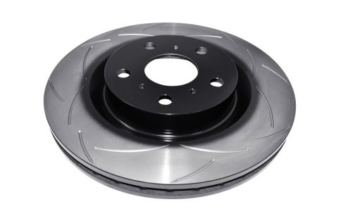 DBA Street Series T2 Disc Brake Rotors DBA2028S Rotor, T2, Iron, Natural/Black, Slotted Surface, Pontiac, Front, Each thumbnail 3