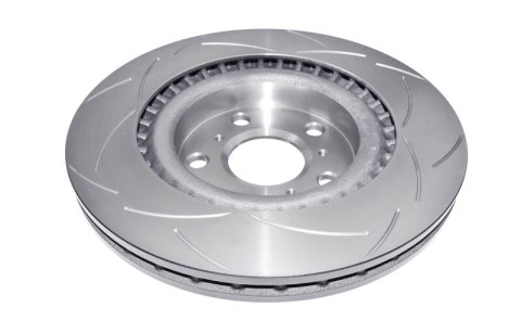 DBA Street Series T2 Disc Brake Rotors DBA2028S Rotor, T2, Iron, Natural/Black, Slotted Surface, Pontiac, Front, Each thumbnail 4