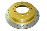 DBA HD Series 4000XS Brake Rotors DBA42737XS Disc Rotor, Cross-Drilled, Slotted, 4000 XS Series, Uni-Directional, thumbnail 2