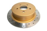 DBA Street Series X-Gold Disc Brake Rotors DBA2661X Cross Drilled/Slotted Rotor thumbnail 2