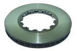 Disc Brakes Australia USA LLC Brake Rotors DBA52396BLKCSL 5000 Fully Assembled 2-piece Black Hat Curved Slot Left-hand KP [ Porsche 911 996/997 Carrera C4S Upgrade GT2 GT3 GT3RS F ] thumbnail 3
