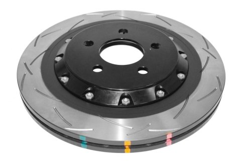 Disc Brakes Australia USA LLC Brake Rotors DBA52165BLKS 5000 Fully Assembled 2-piece BLACK T3 Slotted KP 330mm x 25mm [ FORD Mustang 15-> R ]