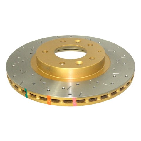 DBA HD Series 4000XS Brake Rotors DBA42959XS Disc Rotor, Cross-Drilled, Slotted, 4000 XS Series, Uni-Directional, Mazda, Front, Each thumbnail 6