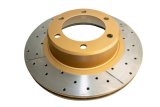 DBA Street Series X-Gold Disc Brake Rotors DBA792X Cross Drilled/Slotted Rotor thumbnail 4