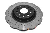 Disc Brakes Australia USA LLC Brake Rotors DBA42806WXD 4000 Crossdrill Dimple WAVE KP [ VW Golf/Jetta/Tiguan & Skoda 03-> F ] thumbnail 1