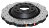 Disc Brakes Australia USA LLC Brake Rotors DBA42809WXD 4000 XD Crossdrilled and Dimpled WAVE KP [ VW Golf R32 /Jetta/Tiguan & Skoda 03-> R ] thumbnail 1