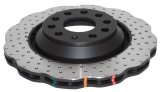 Disc Brakes Australia USA LLC Brake Rotors DBA42809WXD 4000 XD Crossdrilled and Dimpled WAVE KP [ VW Golf R32 /Jetta/Tiguan & Skoda 03-> R ] thumbnail 2