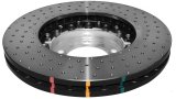 Disc Brakes Australia USA LLC Brake Rotors DBA52592SLVXD 5000 Rotor Fully Assembled 2-piece Silver Hat Crossdrill/Dimples - KP [ Porsche Panamera 11-> F ] thumbnail 3