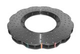 Disc Brakes Australia USA LLC Brake Rotors DBA52808.1WV2XD 5000 Rotor Cross Drilled/Dimpled 345mm x 30mm WAVE KP [ VW Golf Mk: 5&6 F ] NAS Nuts Included thumbnail 1
