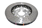 Disc Brakes Australia USA LLC Brake Rotors DBA52844SLVXD 5000 Fully Assembled 2-piece Clear Anodised Hat Cross Drilled/Dimpled KP [ AUDI-RS3 -> F ] thumbnail 2