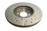 Disc Brakes Australia USA LLC - Brake Rotors for 2007-2016 COOPER DBA2524X Cross Drilled/Slotted Uni-Directional Rotor thumbnail 4