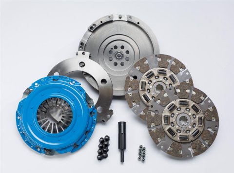 South Bend Clutch Dyna Max Street Dual Disc Kits SDDMAX-DFZ Kit, Organic, Clutch, Pressure Plate, Throw-out Bearing, Hardware, Chevy, GMC, Kit
