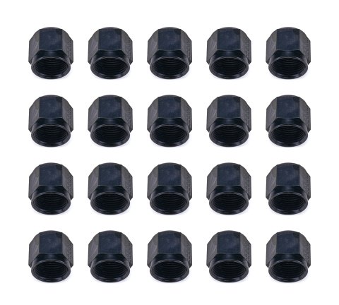 Fragola Performance Systems Crimp Fittings 6301023-BL #8 STRAIGHT CRIMPED FIT W/ COLLAR & PIN BAG-20PCS, BLACK NUTS thumbnail 2