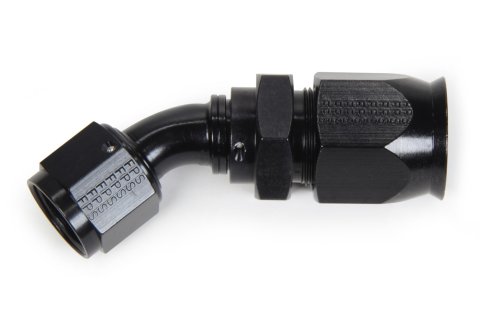 Fragola Performance Systems Race-Rite Reusable PTFE Hose Ends 2504512 Ends, Race-Rite, PTFE, -12 AN, Swivel, 45 Degree, Female Threads, Aluminum, Black Anodized, Each thumbnail 5