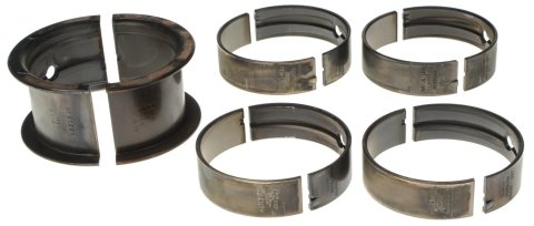 Clevite H-Series Main Bearings MS-1038H-1 Bearings, H Series, 1/2 Groove, .001 in. Crankshaft Undersize, Tri Metal, Chevy, 400 Small Block, Set of 5