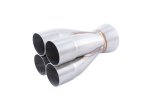 Vibrant Performance 4 into 1 Merge Collectors 10321 Collector, 4-1, Slip-On, Stainless Steel, Natural, 2.375 in. Primary, 4.000 in. Outlet, 8.250 in. Long, Each thumbnail 2