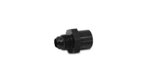 Vibrant Performance AN to Metric Adapter Fittings 16676 Fitting, Adapter, Threads, Straight, Aluminum, Black Anodized, -8 AN, M12 x 1.5, Each thumbnail 1