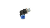 Vibrant Performance Hard Mount Aluminum Vacuum Fittings 2653 MALE ELBOW PNEUMATIC VACUUM FITTING (1/2" NPT THREAD) FOR USE WITH 1/4" OD TUBING thumbnail 2