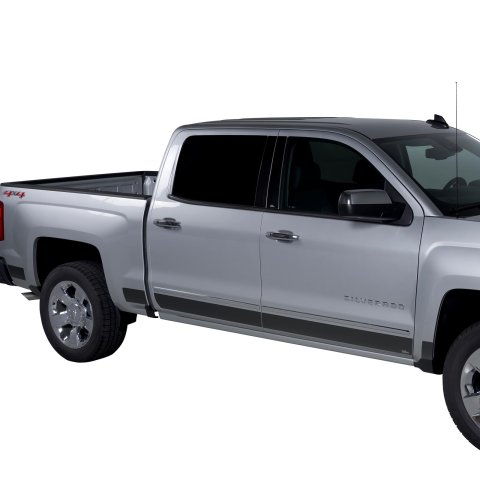 Putco Rocker Panels for 2019-2025 SIERRA 1500, SILVERADO 1500 - 9751243BP Panels, Black Platinum 19-21 Silv LD /Sierra LD Crew Cab 5.8ft Short Box