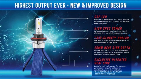 Putco Nitro-Lux LED Bulbs 709012 Light Bulbs, Nitro-Lux, LED, 9012, White, 6500K, Pair thumbnail 6