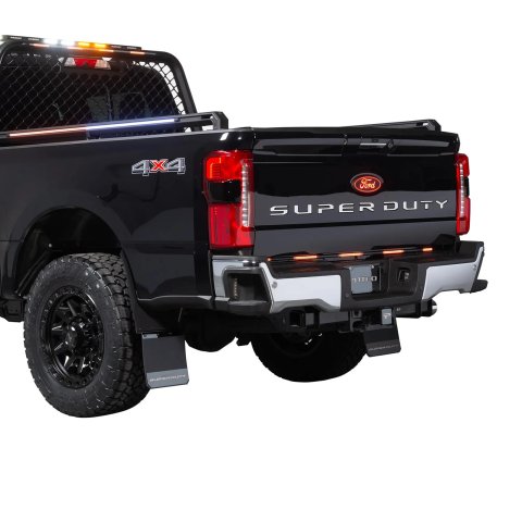 Putco - Mud Flaps for 2023-2025 F-250 SUPER DUTY, F-350 DUTY 78551FD Skins Solid Ford Licensed, Ford Super Duty (Rear Gas engine) Set of 2 (Does not fit rear Dually models). thumbnail 1