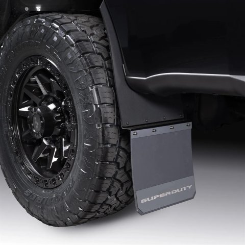 Putco - Mud Flaps for 2023-2025 F-250 SUPER DUTY, F-350 DUTY 78551FD Skins Solid Ford Licensed, Ford Super Duty (Rear Gas engine) Set of 2 (Does not fit rear Dually models). thumbnail 2