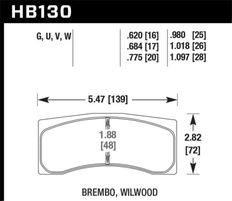 Hawk Performance Brake Pads HB130Q.775 DTC-80