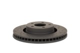 Hawk Performance Talon Brake Rotors HTC4807 Rotor, Talon, Vented, Cross-Drilled and Slotted Surface, Iron, Gray Geomet Coated, Saab, Front, Pair thumbnail 2
