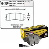 Hawk Performance Ceramic Brake Pads HB359Z.543 Pads, Ceramic, Ceramic, Rear, Buick, Cadillac, Chevy, Oldsmobile, Pontiac, Saturn, Set thumbnail 2