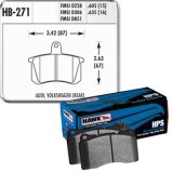 Hawk Performance HPS Brake Pads HB271F.635 Pads, Ferro-Carbon, HPS, Rear, Audi, Volkswagen, Passenger Car, Set thumbnail 2