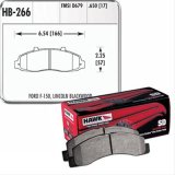 Hawk Performance SuperDuty Brake Pads HB266P.650 Pads, HP SuperDuty, Front, Ford, Lincoln, Set thumbnail 2