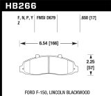 Hawk Performance SuperDuty Brake Pads HB266P.650 Pads, HP SuperDuty, Front, Ford, Lincoln, Set thumbnail 3