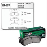 Hawk Performance LTS Brake Pads HB119Y.594 Pads, Ferro-Carbon, LTS, Buick, Cadillac, Chevy, Oldsmobile, Pontiac, GMC, Avanti, Set thumbnail 1