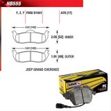 Hawk Performance Ceramic Brake Pads HB555Z.678 Pads, Ceramic, Set thumbnail 2