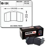 Hawk Performance HT 10 Racing Brake Pads HB184S.650 Pads, Ferro-Carbon, 10, Front, Audi, Porsche, Set thumbnail 1