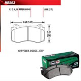 Hawk Performance LTS Brake Pads HB563Y.656 Pads, LTS, Ferro-Carbon, Front, Chrysler, Dodge, Jeep, Car, Set thumbnail 1