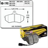 Hawk Performance Ceramic Brake Pads HB190Z.600A Pads, Performance, Ceramic, Front, Audi, Volkswagen, Passengeer Car, Set thumbnail 2