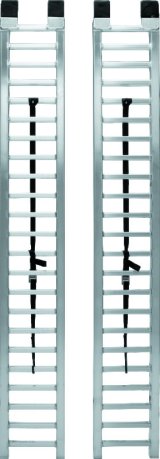 Quadboss ATV Arched Ramps 560055 Ramps, Arched, Loading Ramp Type, 1,500 lbs. Capacity, Aluminum, Natural, 12 in. Width, 89 in. Length, Pair thumbnail 3