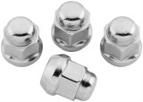 Quadboss Lug Nuts 608927 Nuts, 12mm x 1.25 RH, Steel, Chrome, Set of 4 thumbnail 1