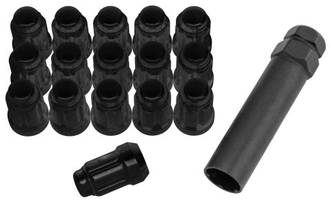 Quadboss Spline Lug Nuts 608817 Nut SPLINE LUG NUTS 12X1.25 BLACK BLK