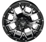 Quadboss Wheels 608574 QuadBoss Barbwire 14X7 - 4+3 - 4/156 - Machined thumbnail 1