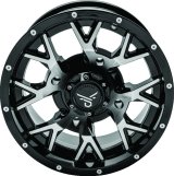 Quadboss Wheels 608574 QuadBoss Barbwire 14X7 - 4+3 - 4/156 - Machined thumbnail 2