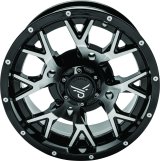 Quadboss Wheels 608574 QuadBoss Barbwire 14X7 - 4+3 - 4/156 - Machined thumbnail 3
