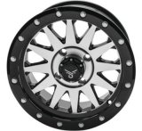 Quadboss Wheels 608556 QuadBoss Wagon 14X7 - 5+2 - 4/110 - Black Machined thumbnail 1
