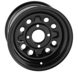 Quadboss Steely Gloss Black Wheels 12x7 Rims, Qb Whl 12X7 5+2 4/110 thumbnail 1