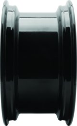 Quadboss Steely Gloss Black Wheels 14x7 Wheels, Black, 14 in. x 7.00 in., Steel, Black, 4 x 156mm Bolt Circle, 4+3 in. Offset, Each thumbnail 7